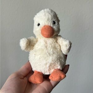 🐥 Jellycat Nippit Duck Chick Soft Cream Duck Plush Toy Retired Rare Jellycat